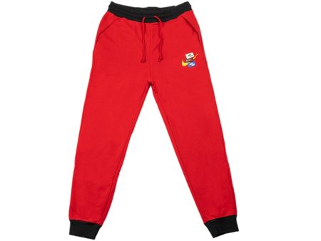 Jordan Jumpman Fleece Pants in Red Discount