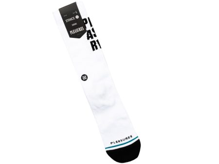 Stance x Pleasures Socks in White Online Hot Sale