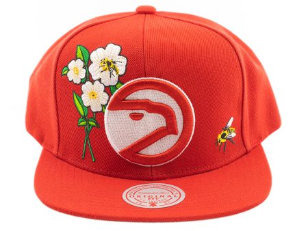 Mitchell & Ness x NBA State Flower Snapback  Atlanta Hawks  Online