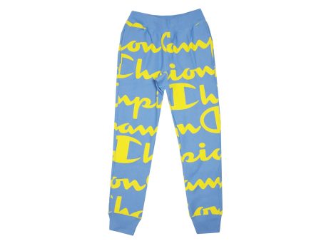 Champion Men s Reverse Weave Joggers  All Over Print  - Active Blue Fashion