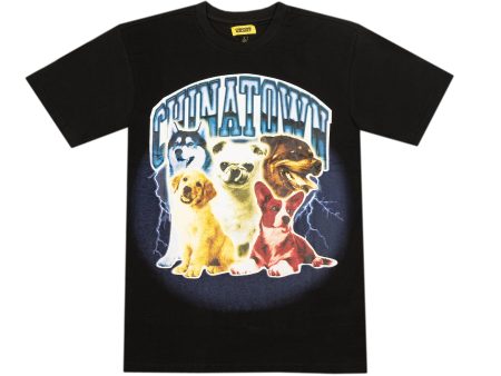 Chinatown Market Dawg Lightning Arc Tee in Black Hot on Sale