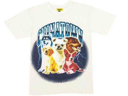 Chinatown Market Dawg Lightning Arc Tee in Cream Fashion