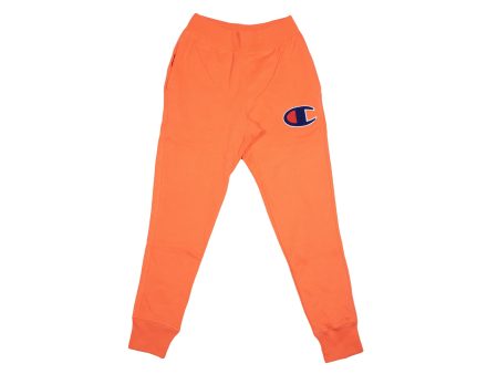 Champion Men s Reverse Weave Jogger  Chenille Logo  - Groovy Papaya Supply