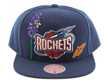 Mitchell & Ness x NBA State Flower Snapback  Houston Rockets  Supply